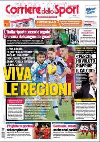 Portada de Corriere dello Sport (Italia)