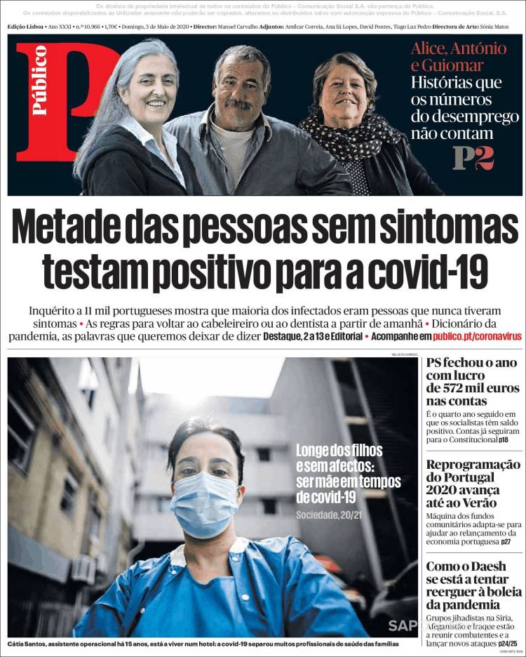 Portada de Público (Portugal)