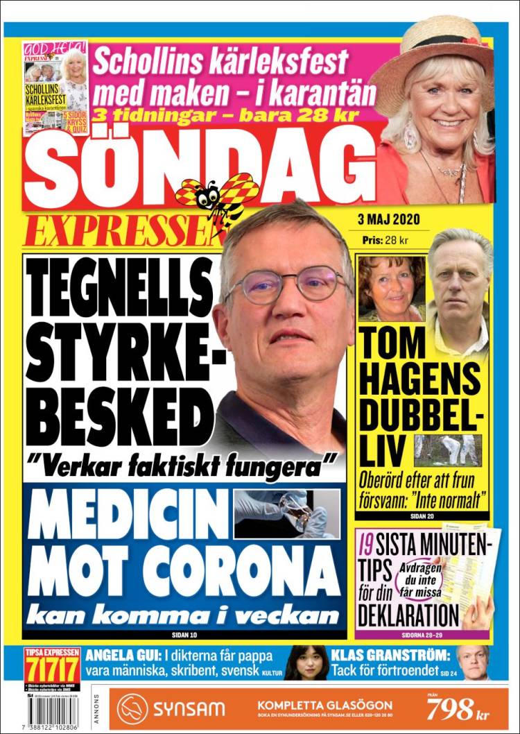 Portada de Expressen (Suecia)
