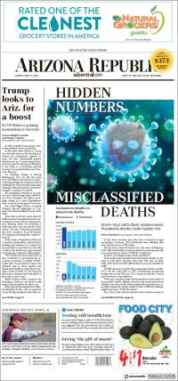 Portada de Arizona Republic News (USA)