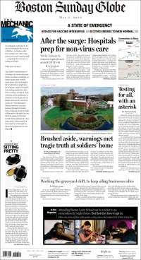 Portada de Boston Globe (USA)