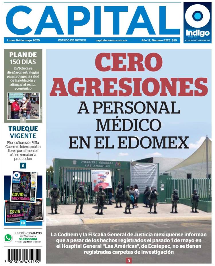 Portada de Capital México (México)