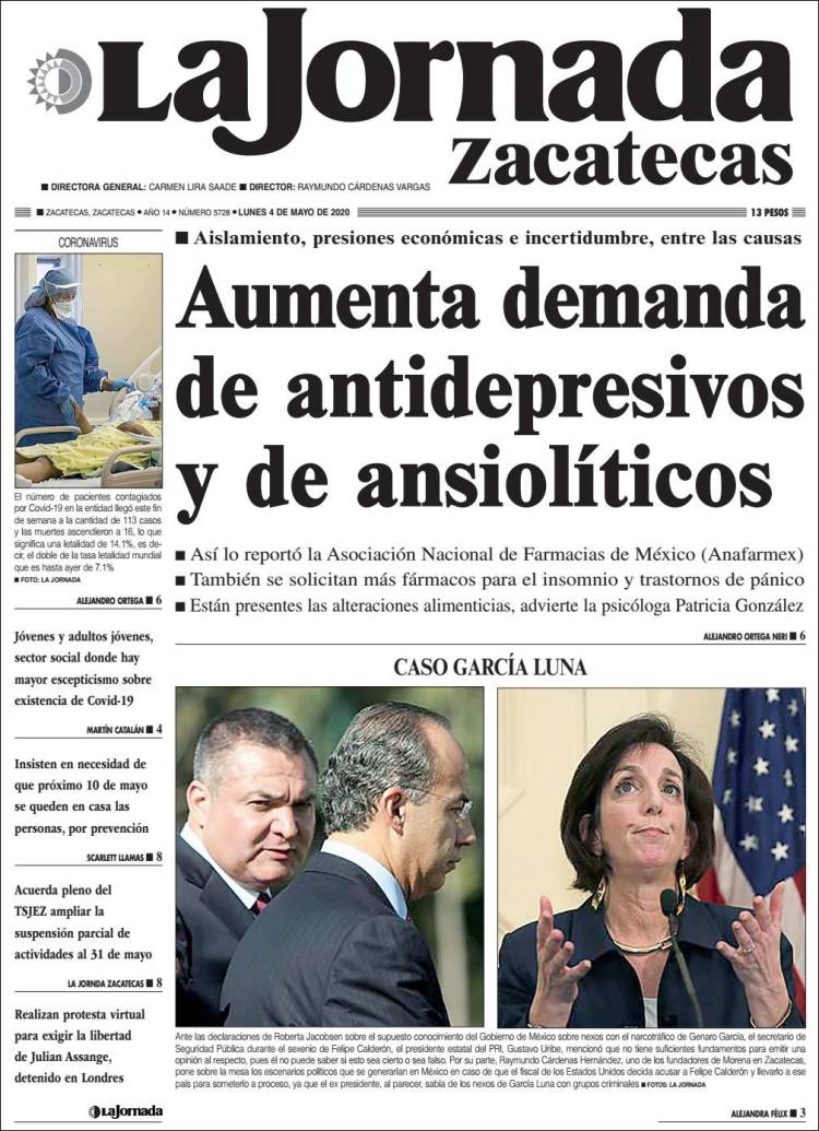 Portada de Jornada de Zacatecas (México)