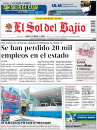 Portada de El Sol del Bajio (México)