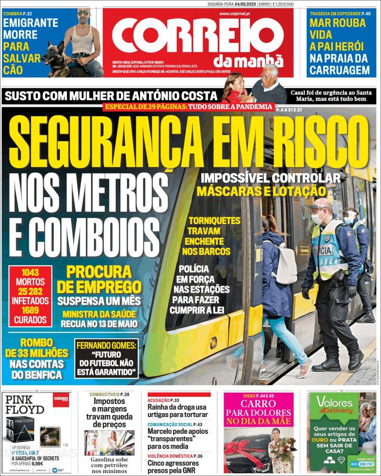 Portada de Correio da Manhã (Portugal)
