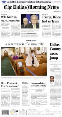 Portada de Dallas Morning News (USA)