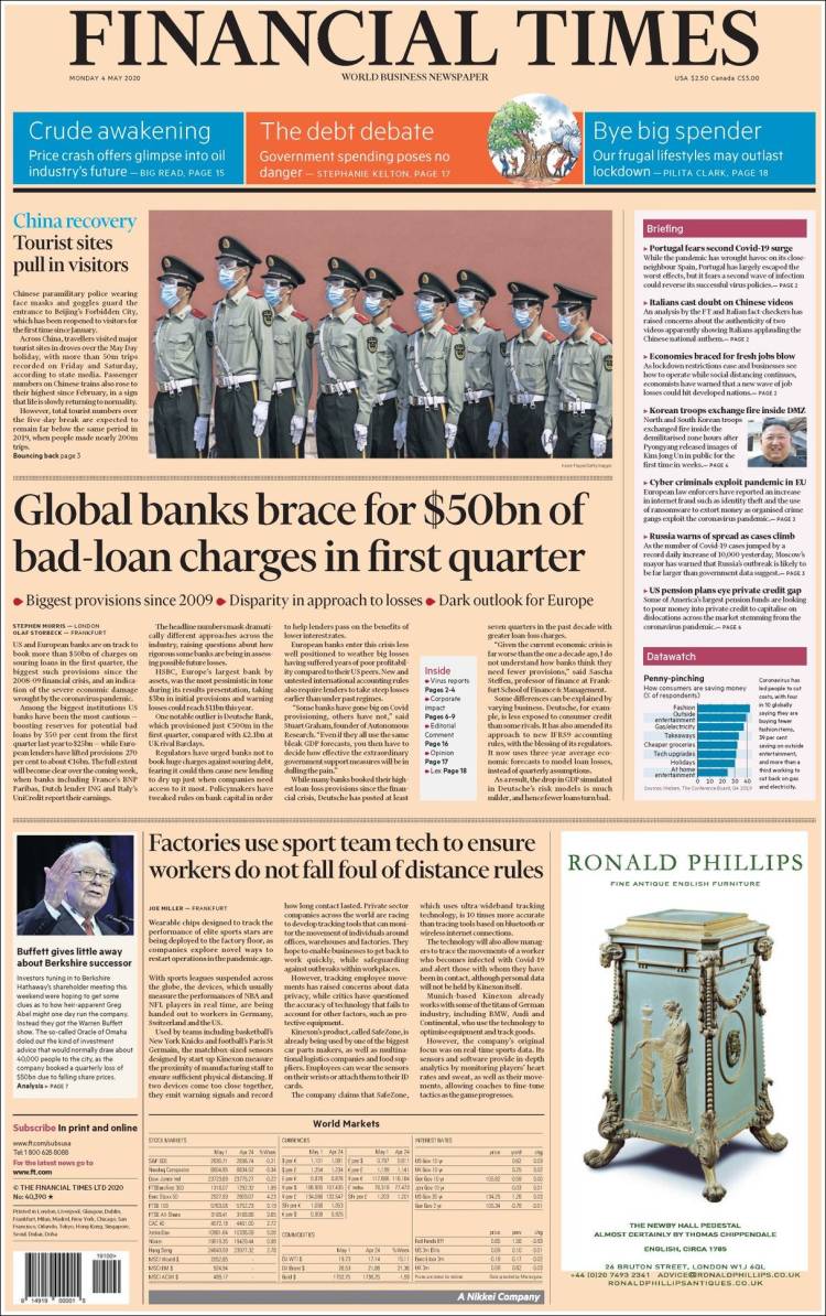 Portada de Financial Times - USA (USA)