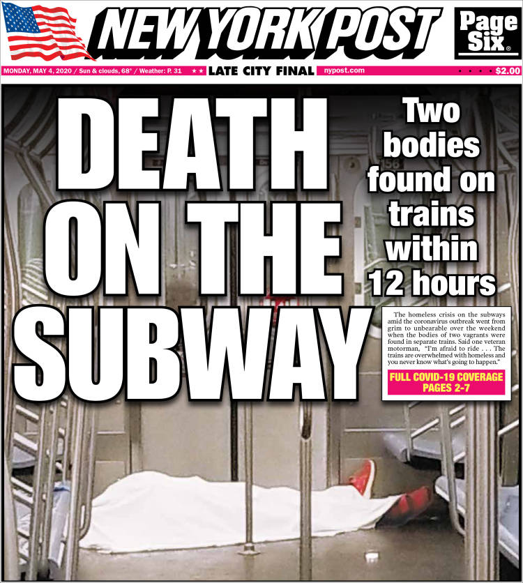 Portada de New York Post (USA)