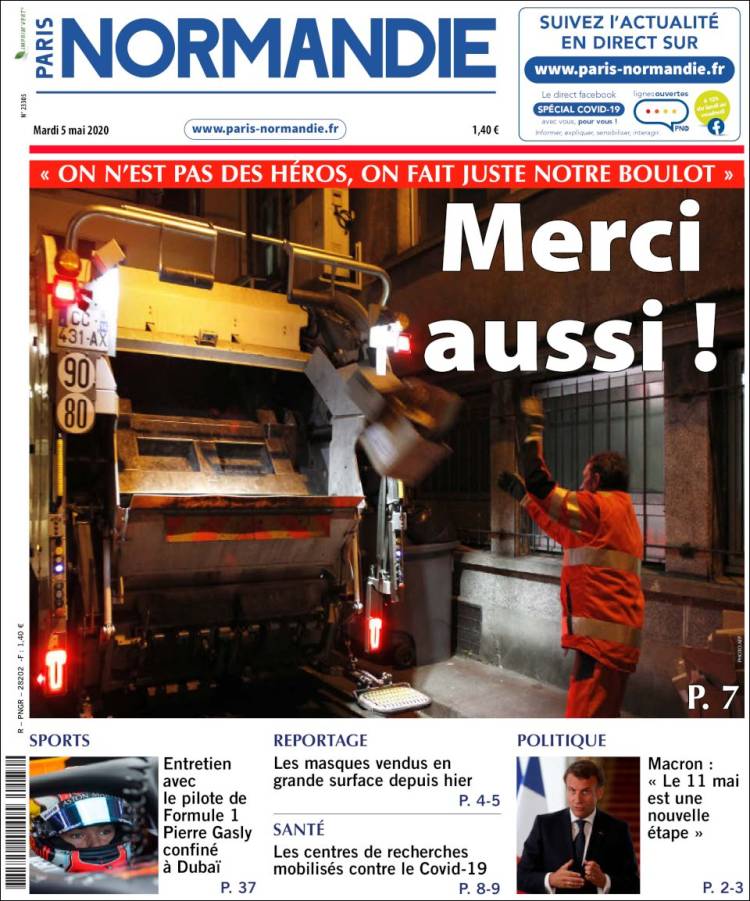 Portada de Progres de Fecamp (Francia)