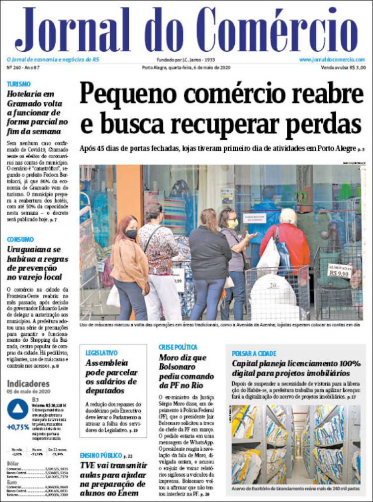 Portada de Jornal do Comércio (Brasil)