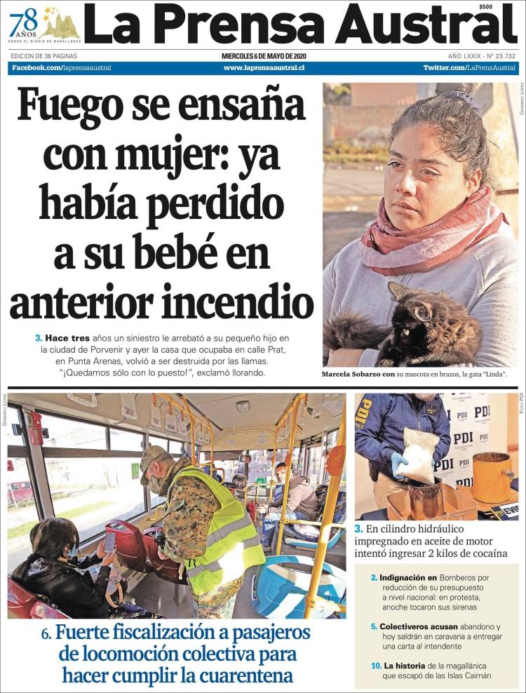 Portada de El Magallanes (Chile)