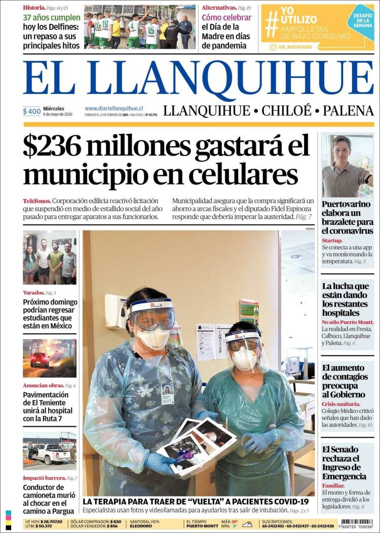 Portada de El Llanquihue (Chile)