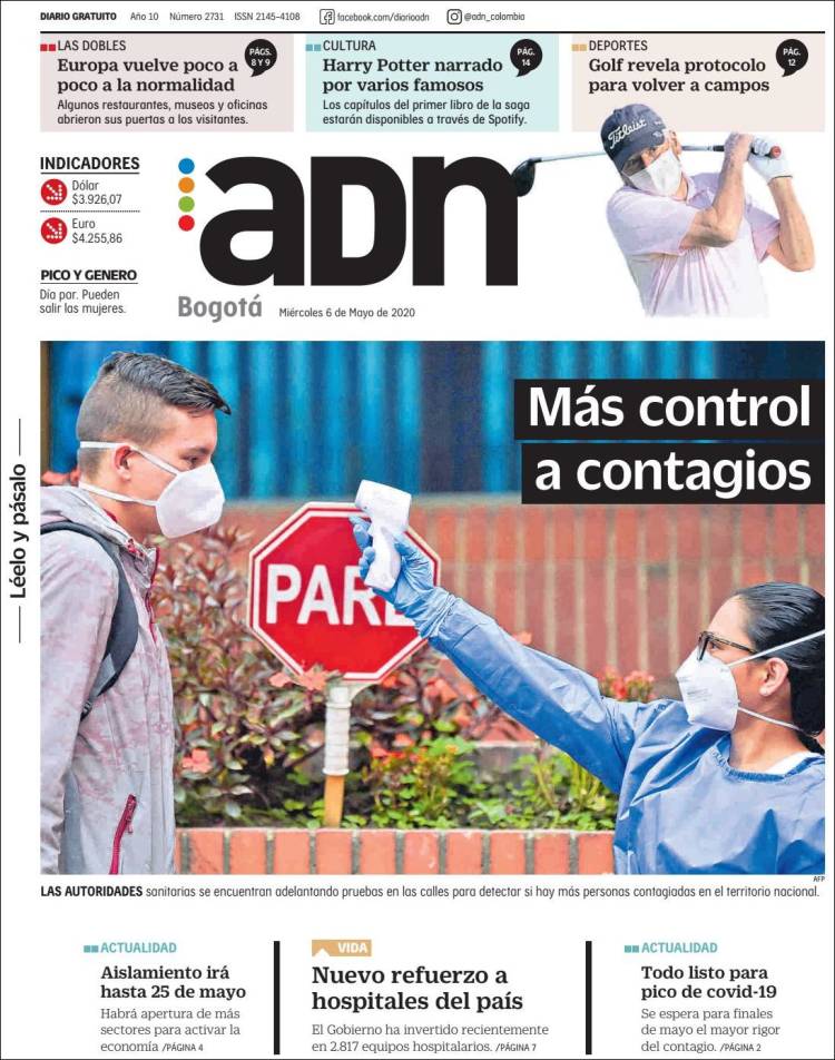 Portada de ADN - Bogotá (Colombia)
