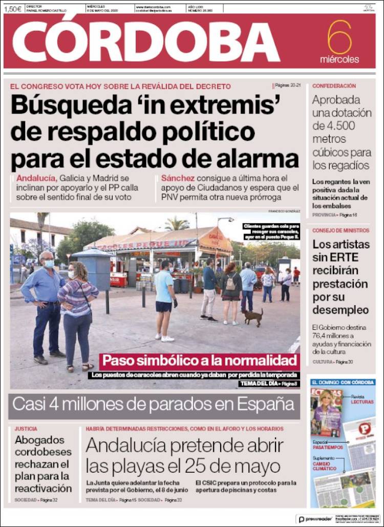 Portada de Diario de Córdoba (Espa&ntilde;a)
