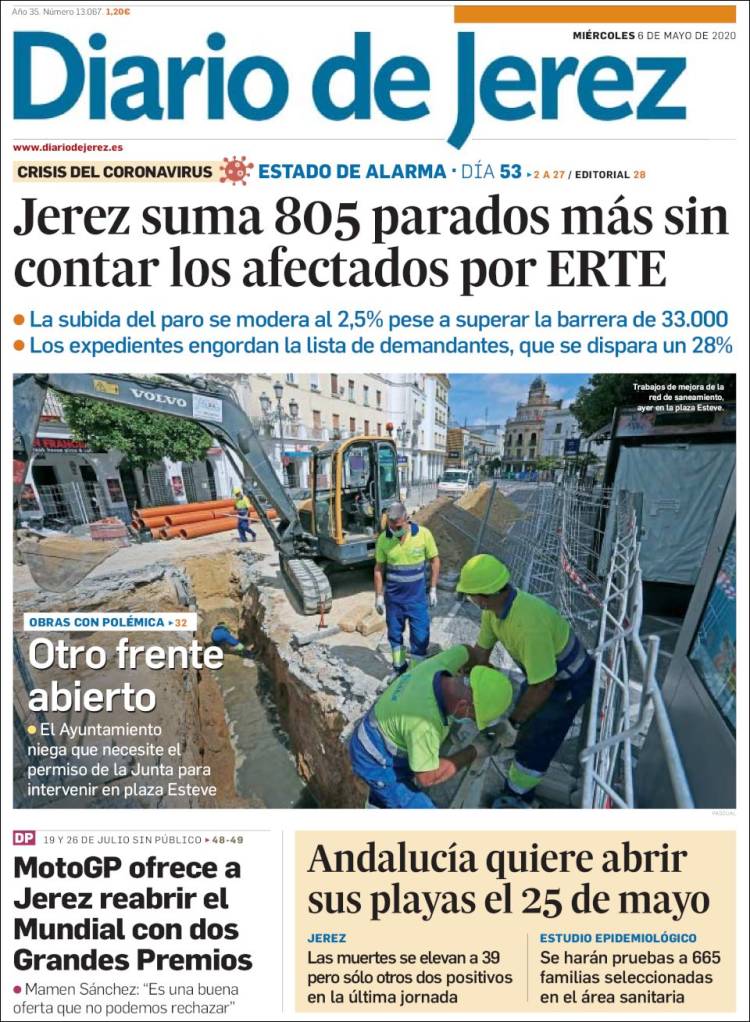 Portada de Diario de Jerez (Espa&ntilde;a)