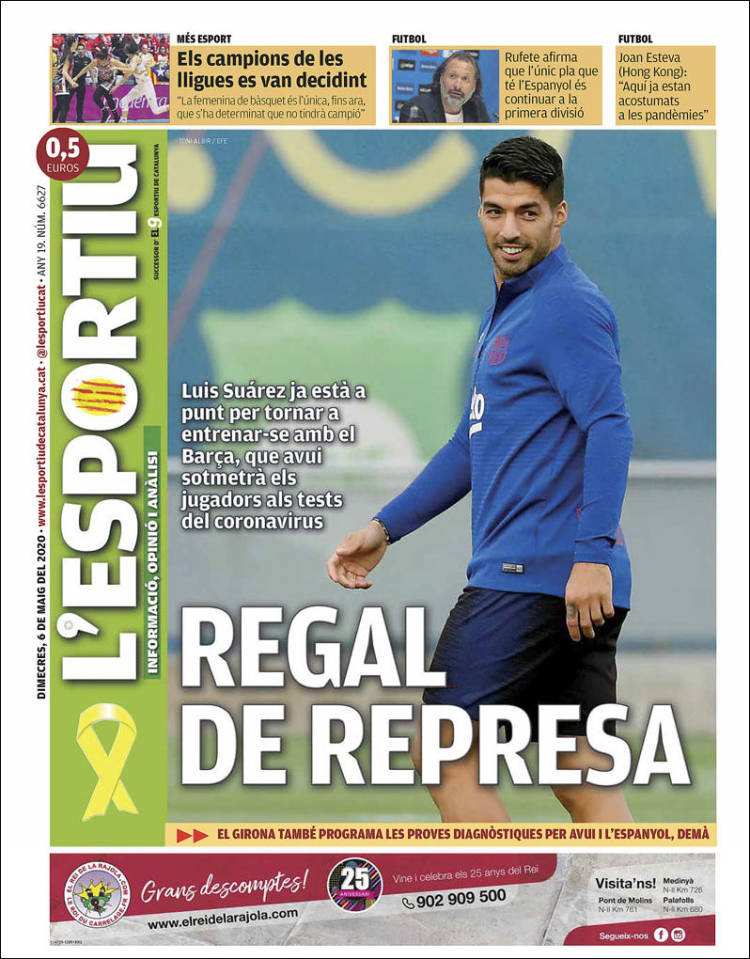 Portada de L'Esportiu (Espa&ntilde;a)