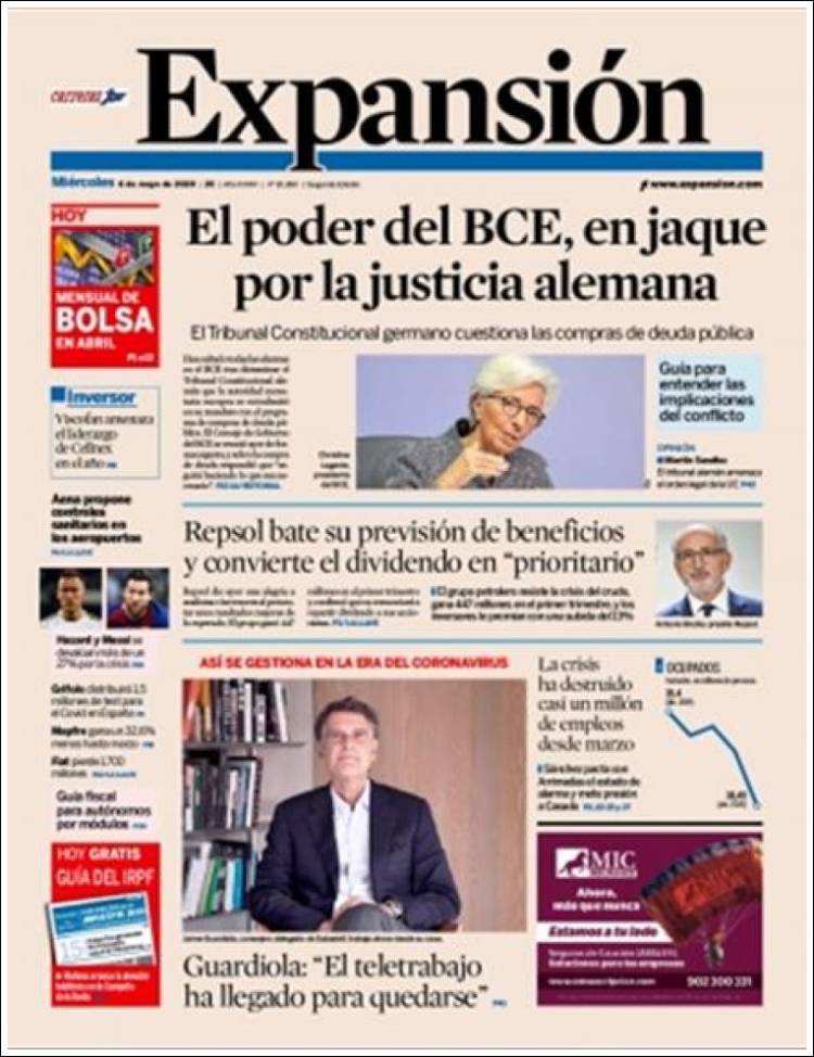 Portada de Expansión (Espa&ntilde;a)