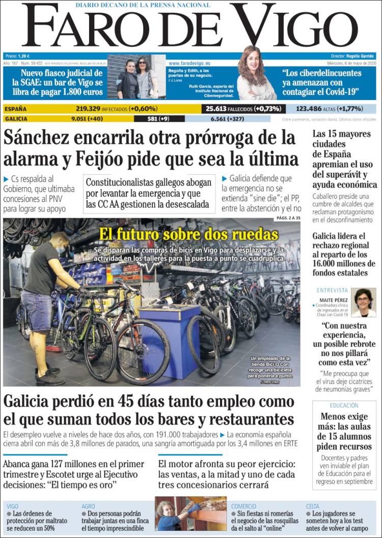 Portada de Faro de Vigo (Espa&ntilde;a)