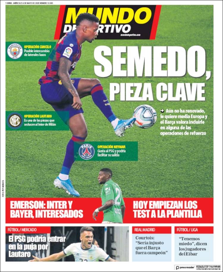 Portada de El Mundo Deportivo (Espa&ntilde;a)