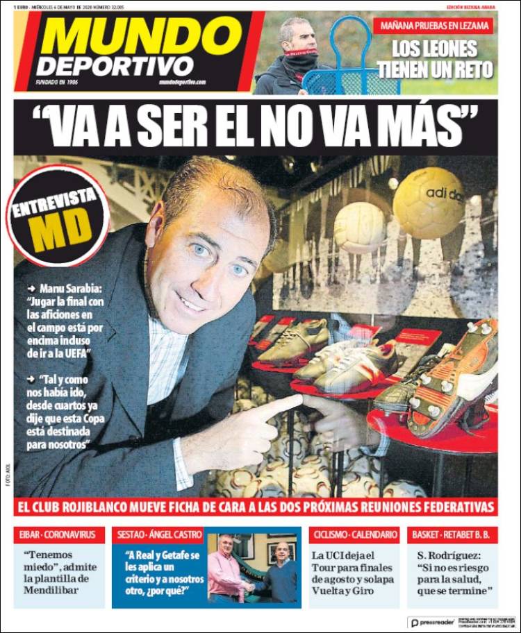 Portada de Mundo Deportivo Bizkaia (Espa&ntilde;a)