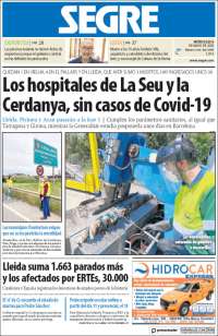 Portada de Segre  (Espa&ntilde;a)