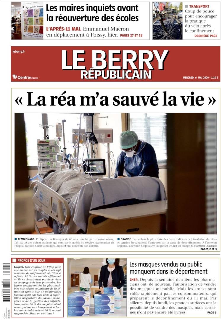 Portada de Berry Republicain (Francia)