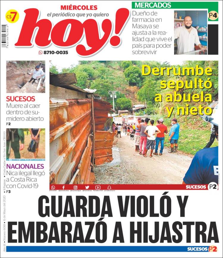 Portada de Hoy (Nicaragua)