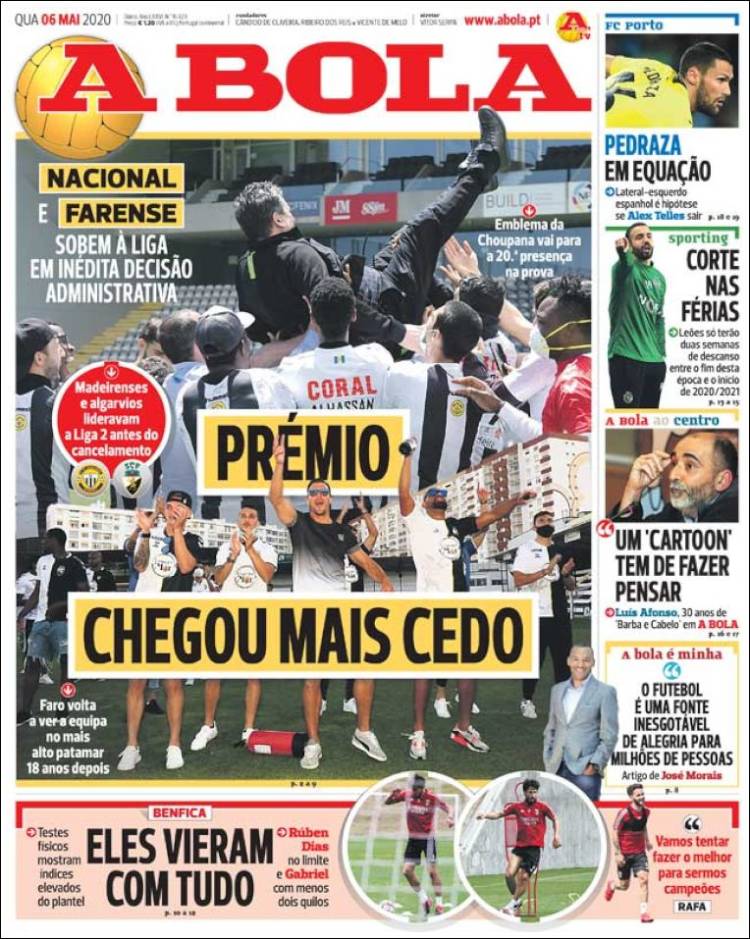 Portada de A Bola (Portugal)