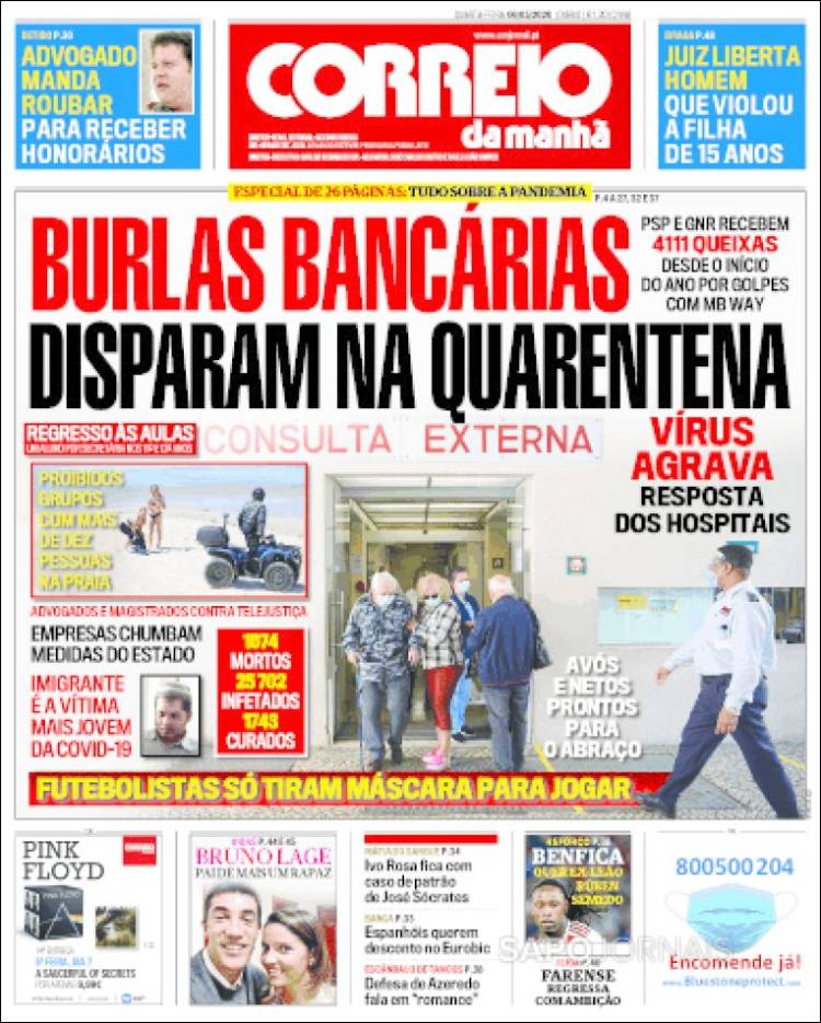 Portada de Correio da Manhã (Portugal)