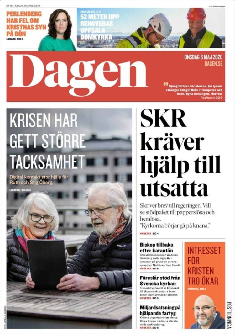 Portada de Dagen (Suecia)
