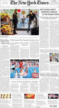 Portada de New York Times (USA)