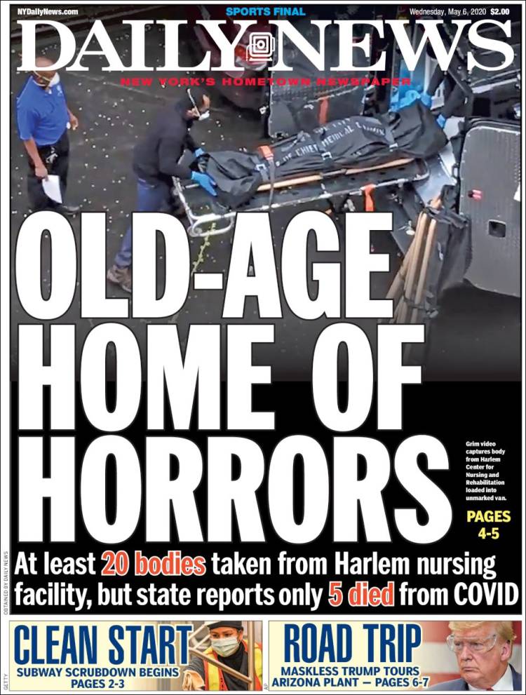 Portada de Daily News - New York (USA)