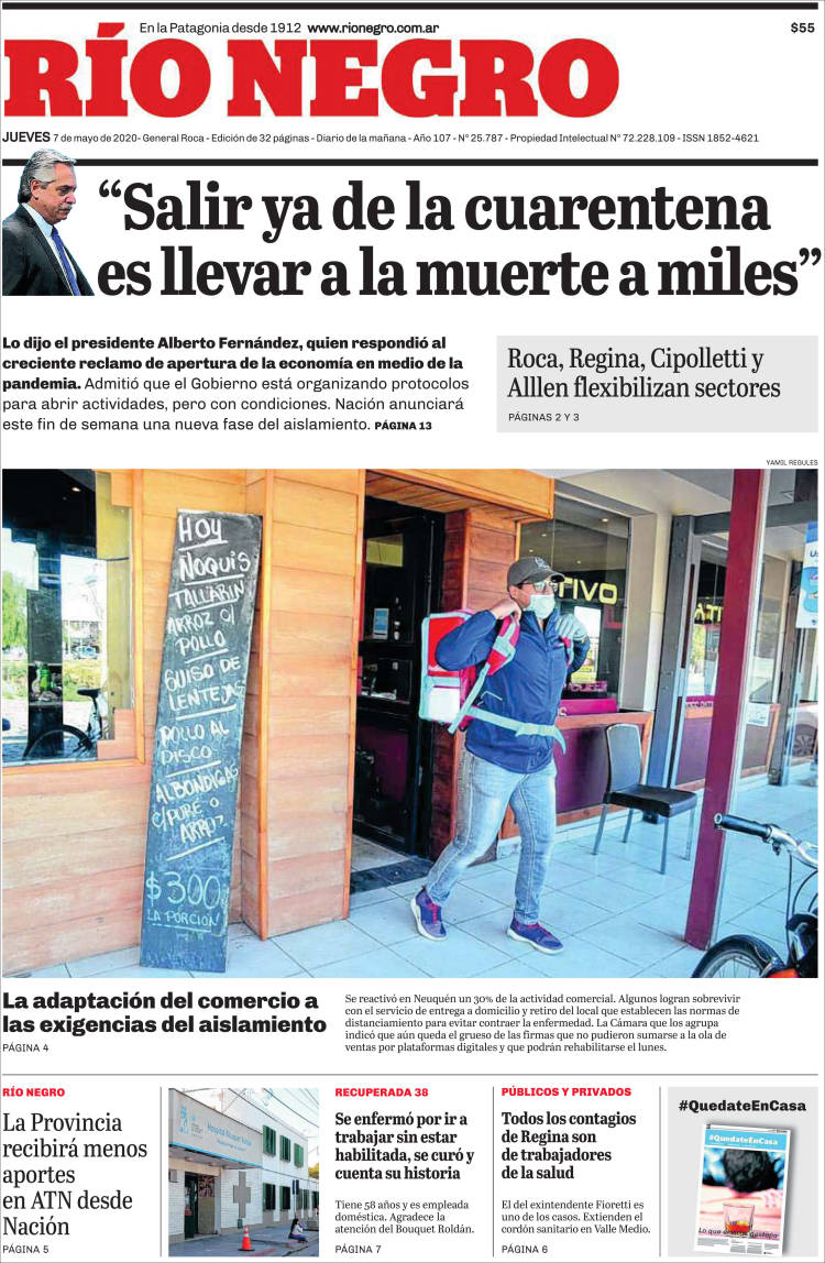 Portada de Rio Negro (Argentina)