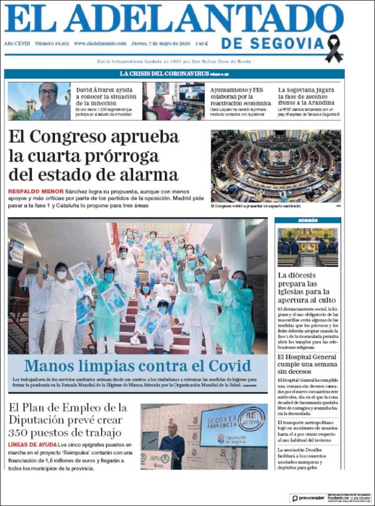Portada de El Adelantado de Segovia (Spain)