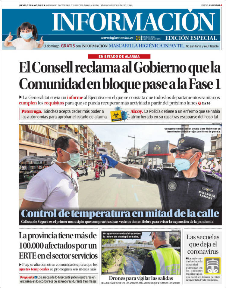 Portada de Diario Información (Spain)