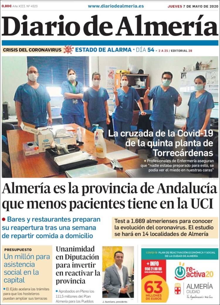 Portada de Diario de Almería (Spain)