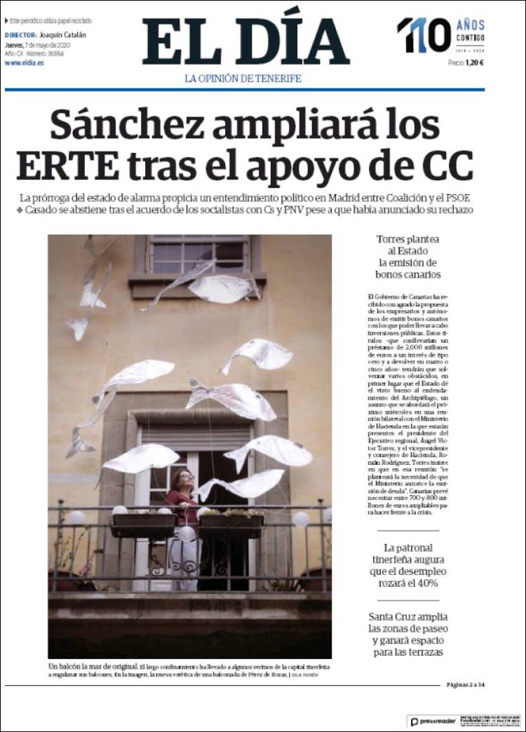 Portada de El Día (Spain)