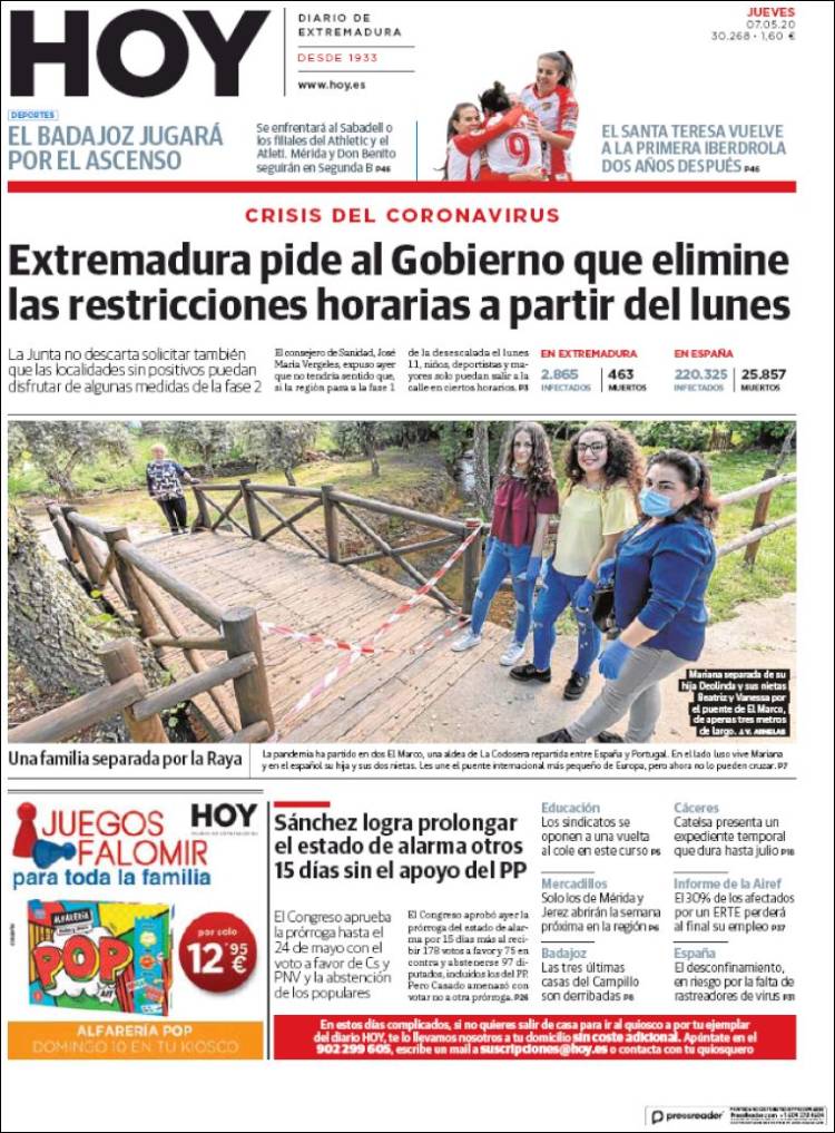 Portada de Hoy - Badajoz (Spain)