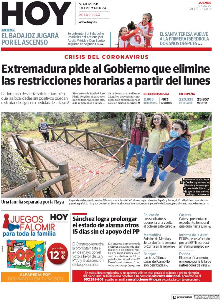 Portada de Hoy - Caceres (Spain)