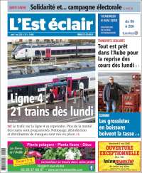 Portada de L'Est Eclair (Francia)