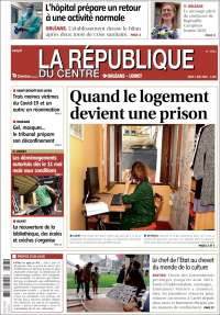 Portada de La République du Centre (Francia)