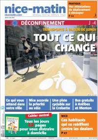 Portada de Nice-Matin (Francia)