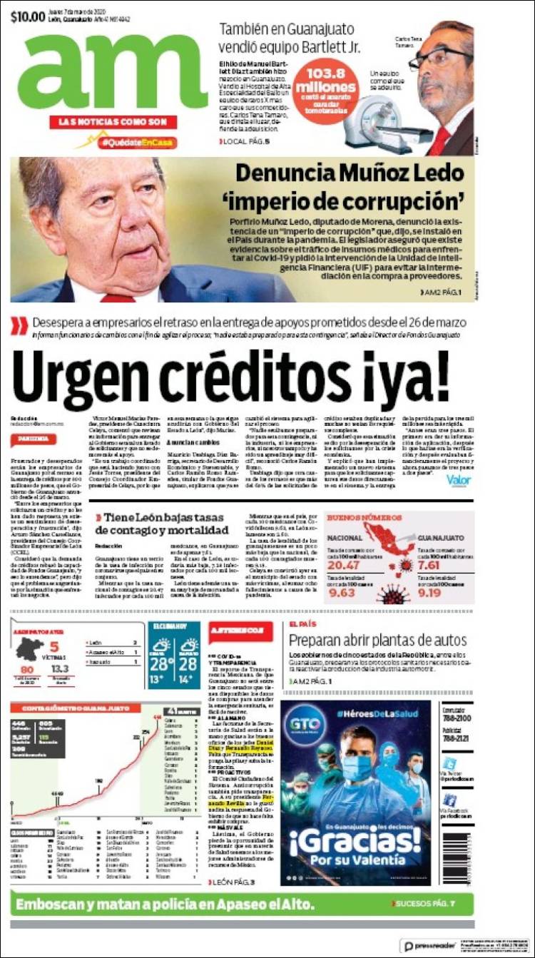 Portada de Al Día A.M. (México)
