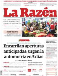 Portada de La Razón (México)