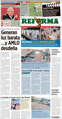 Portada de Reforma (México)