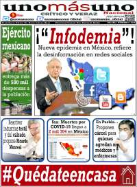 Portada de unomásuno (México)