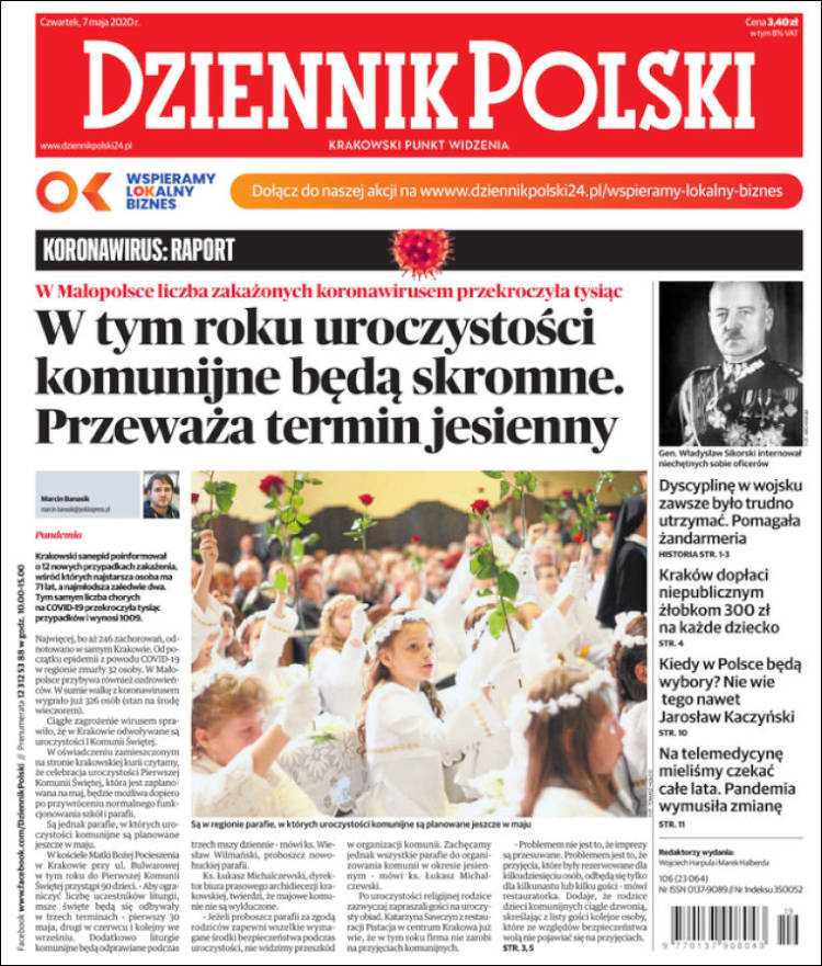 Portada de Dziennik (Polonia)