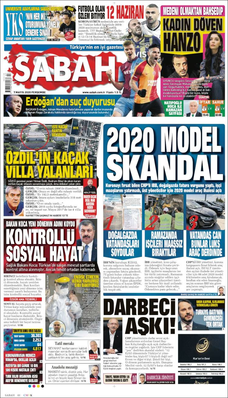 Portada de Sabah (Turqu&iacute;a)