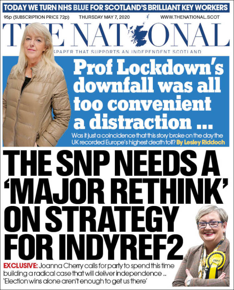 Portada de The National (Reino Unido)