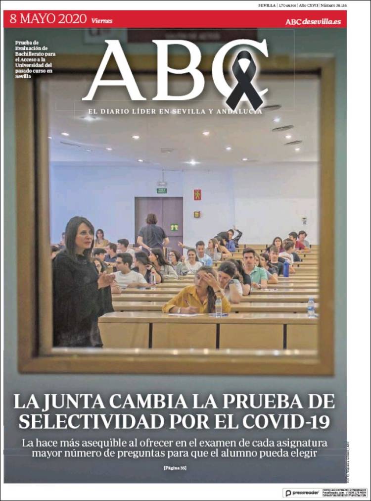 Portada de ABC - Sevilla (Espa&ntilde;a)